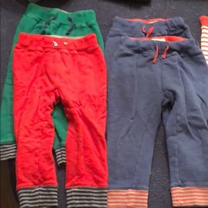 Set of 5 Mini Boden sweatpants, size 3-4 years